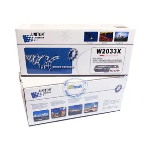 Картридж HP Color LJ W2033X (415X) M454/М455/MFP M479 (6K) БЕЗ ЧИПА / UNITON Premium / Magenta