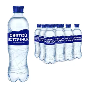 Вода Святой Источник питьевая газированная (0,5 л.) ПЭТ (1 уп. х 12 шт.)
