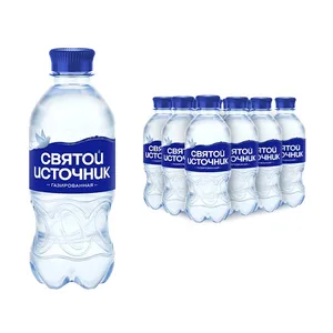 Вода Святой Источник питьевая газированная (0,33 л.) ПЭТ (1 уп. х 12 шт.)